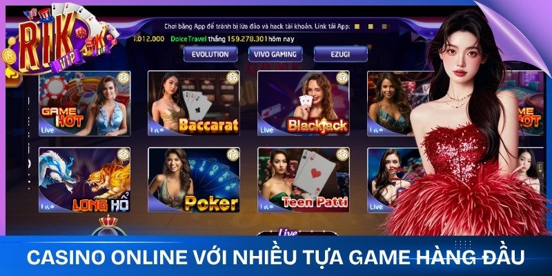 Casino online góp mặt với nhiều tựa game hàng đầu
